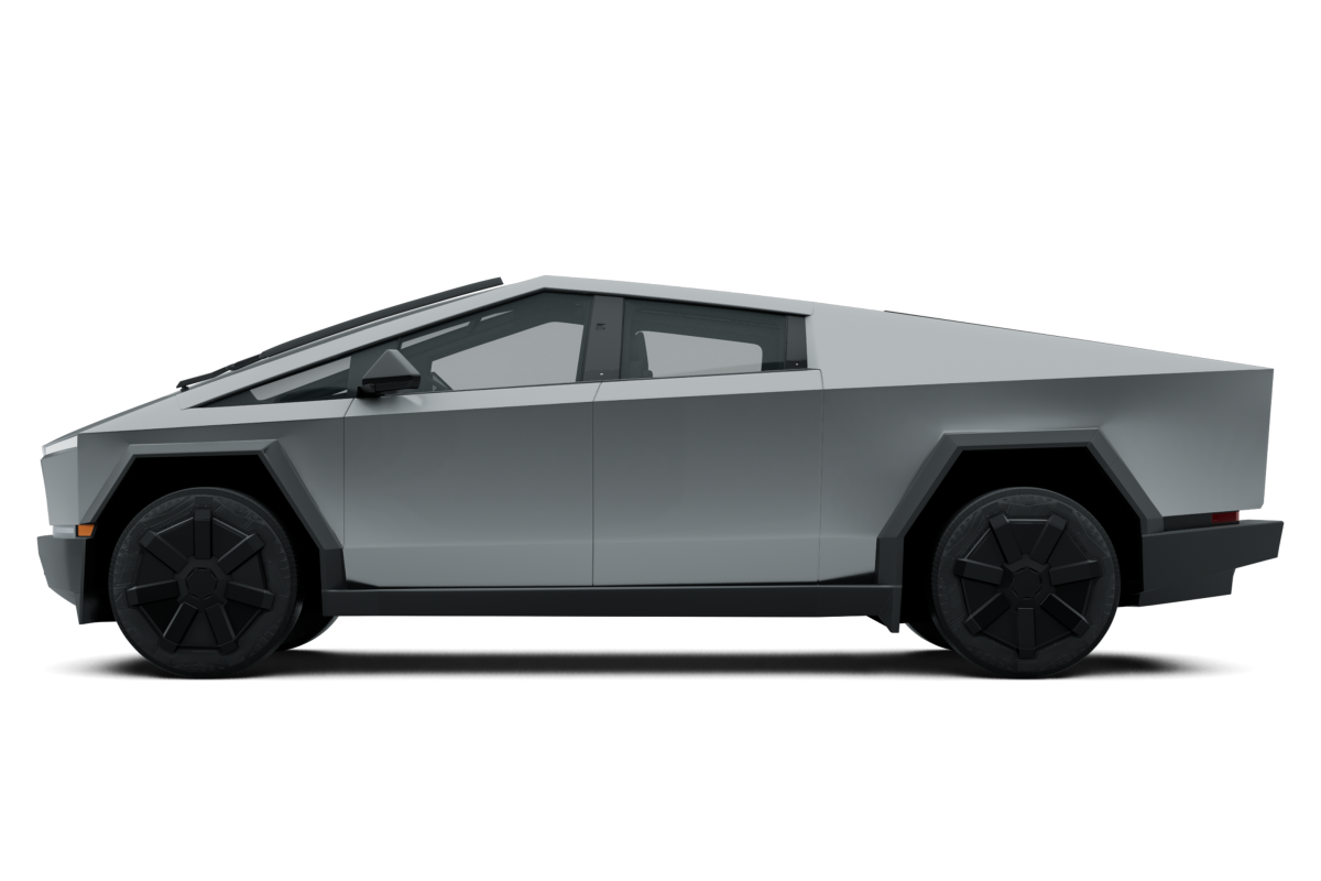 Tesla Cybertruck - Side view Tesla Cybertruck - Side view